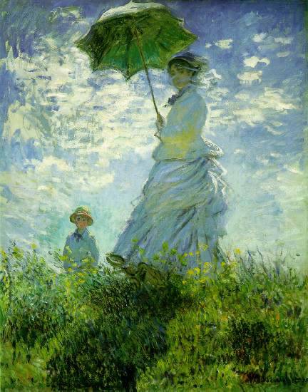 Impresjoniści - Kobieta z parasolką i z dzieckiem.jpg